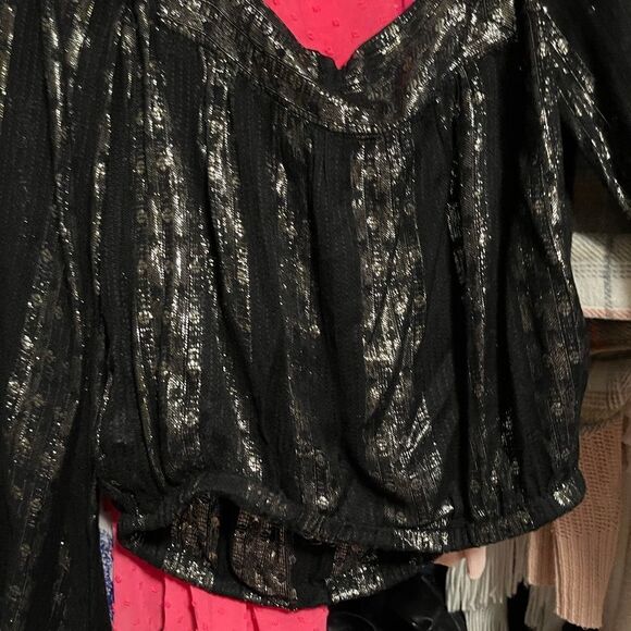2/$15 Express Metallic Dress blouse! - Picture 4 of 4